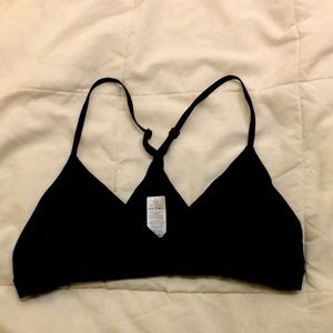 Ivivva black bralette with lace trim